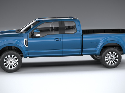 F-350 Super Duty Lariat Super Cab LB 2022 3D Model