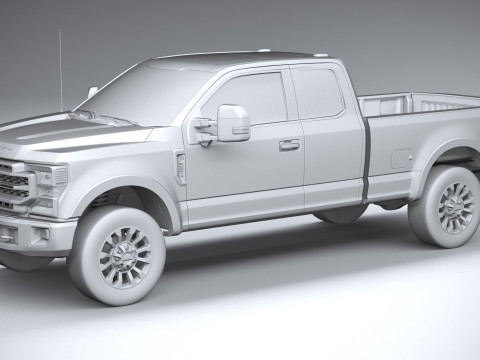 F-350 Super Duty Lariat Super Cab LB 2022 3D Model