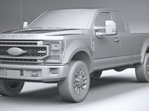 F-350 Super Duty Lariat Super Cab LB 2022 3D Model
