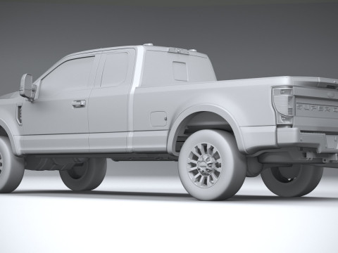 F-350 Super Duty Lariat Super Cab LB 2022 3D Model