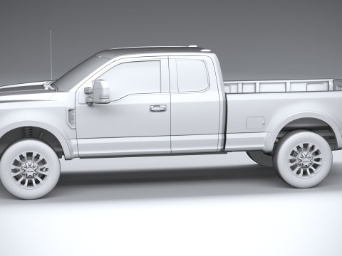 F-350 Super Duty Lariat Super Cab LB 2022 3D Model