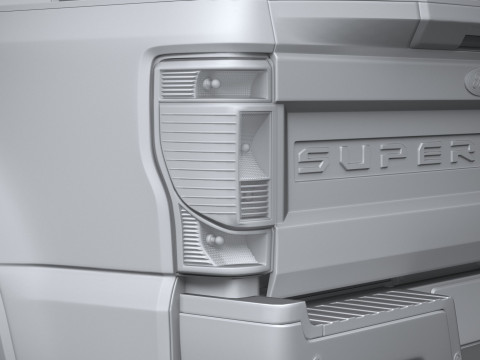 F-350 Super Duty Lariat Super Cab LB 2022 3D Model