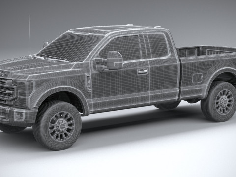 F-350 Super Duty Lariat Super Cab LB 2022 3D Model