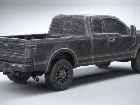 F-350 Super Duty Lariat Super Cab LB 2022 3D Model