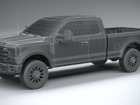F-350 Super Duty Lariat Super Cab LB 2022 3D Model
