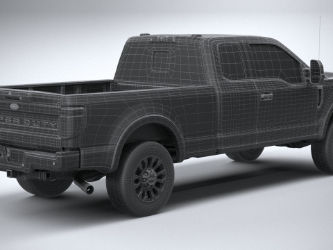 F-350 Super Duty Lariat Super Cab LB 2022 3D Model