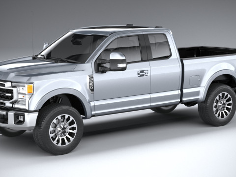 F-350 Super Duty Lariat Super Cab SB 2022 Model 3D