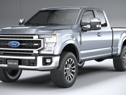 F-350 Super Duty Lariat Super Cab SB 2022 3D Model