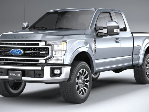 F-350 Super Duty Lariat Super Cab SB 2022 3D Model