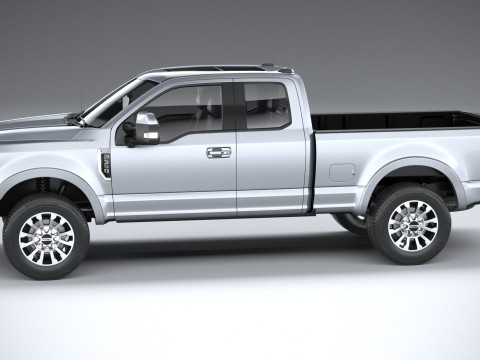 F-350 Super Duty Lariat Super Cab SB 2022 3D Model