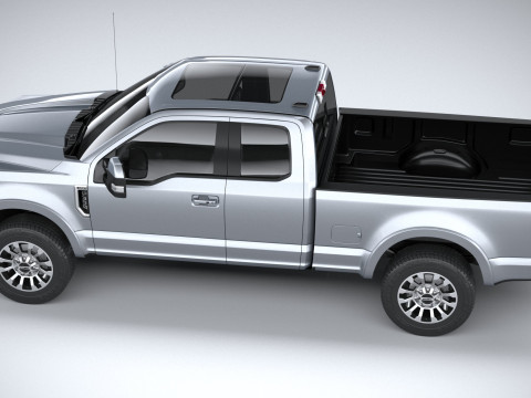 F-350 Super Duty Lariat Super Cab SB 2022 3D Model