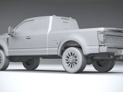 F-350 Super Duty Lariat Super Cab SB 2022 3D Model