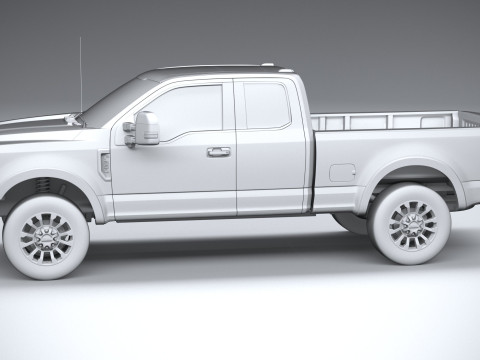 F-350 Super Duty Lariat Super Cab SB 2022 3D Model
