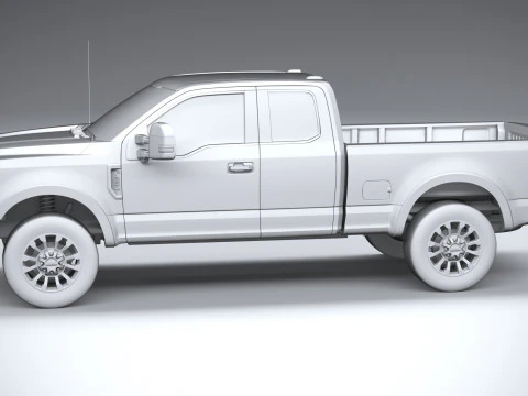 F-350 Super Duty Lariat Super Cab SB 2022 3D Model