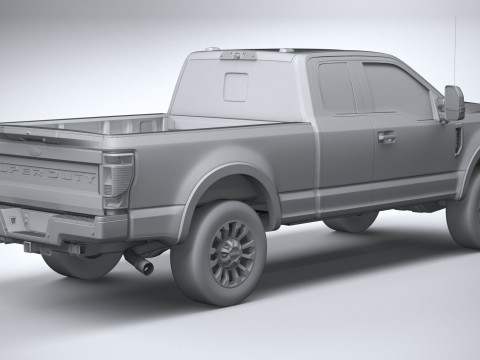 F-350 Super Duty Lariat Super Cab SB 2022 3D Model