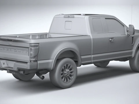 F-350 Super Duty Lariat Super Cab SB 2022 3D Model
