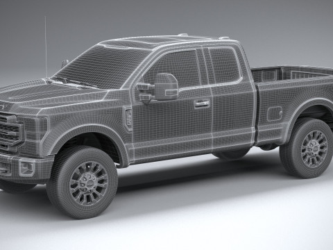 F-350 Super Duty Lariat Super Cab SB 2022 3D Model