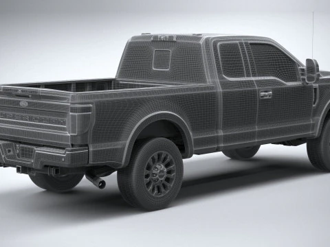 F-350 Super Duty Lariat Super Cab SB 2022 3D Model