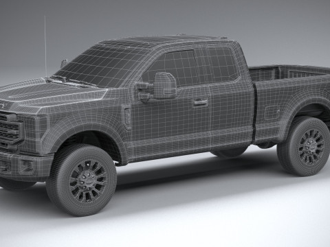 F-350 Super Duty Lariat Super Cab SB 2022 3D Model
