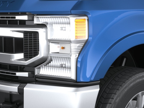 F-350 Super Duty XLT 2022 3D मॉडल