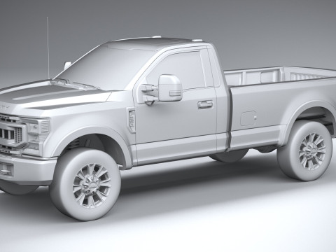 F-350 Super Duty XLT 2022 3D मॉडल