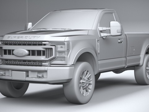 F-350 Super Duty XLT 2022 3D मॉडल