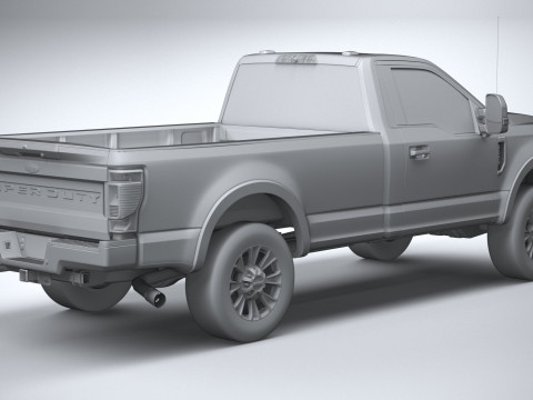 F-350 Super Duty XLT 2022 3D मॉडल
