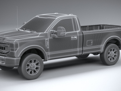 F-350 Super Duty XLT 2022 3D मॉडल