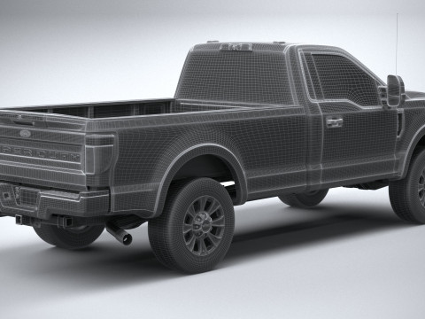F-350 Super Duty XLT 2022 3D मॉडल
