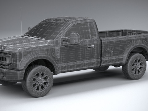 F-350 Super Duty XLT 2022 3D मॉडल