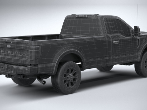 F-350 Super Duty XLT 2022 3D मॉडल