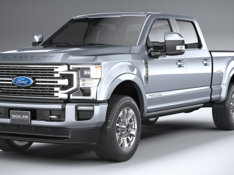 F350 Superduty Limited Edition 2022 Modelo 3D