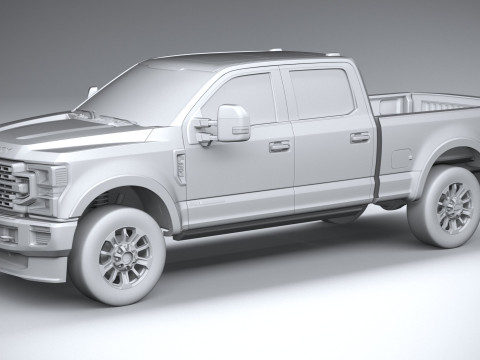 F350 Superduty Limited Edition 2022 Modelo 3D