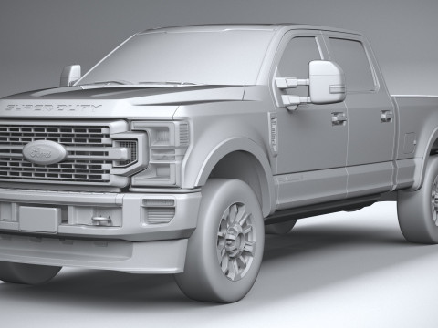 F350 Superduty Limited Edition 2022 Modelo 3D