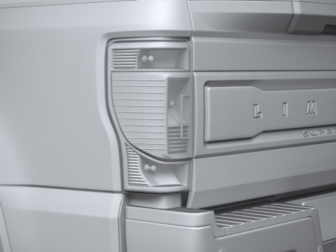 F350 Superduty Limited Edition 2022 Modelo 3D
