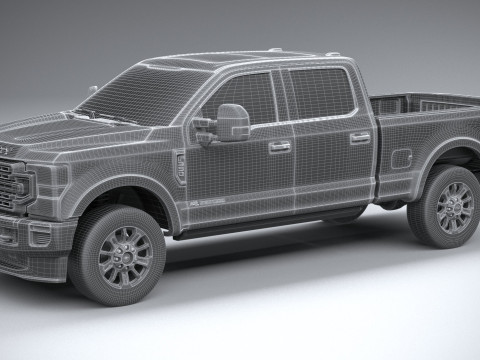 F350 Superduty Limited Edition 2022 Modelo 3D