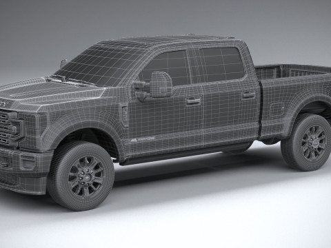 F350 Superduty Limited Edition 2022 Modelo 3D