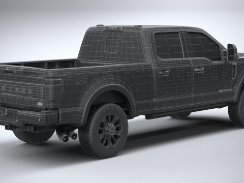 F350 Superduty Limited Edition 2022 Modelo 3D