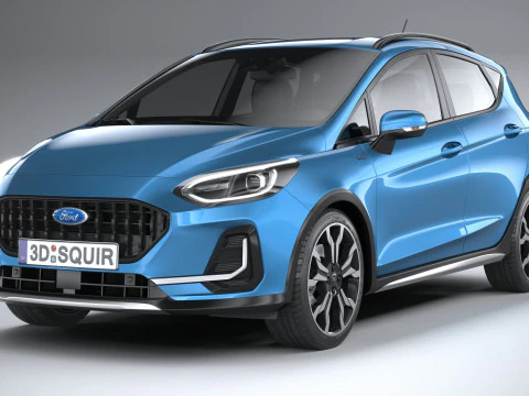 Fiesta Active 5-deurs 2022 3D Model
