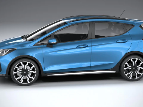 Fiesta Active 5-deurs 2022 3D Model