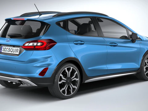 Fiesta Active 5-deurs 2022 3D Model