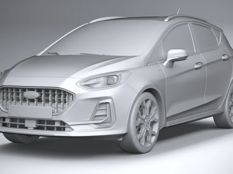 Fiesta Active 5-deurs 2022 3D Model