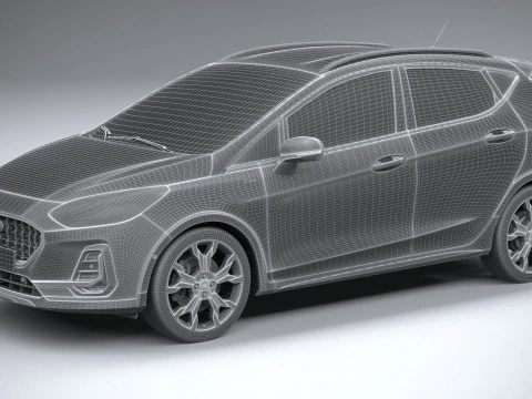 Fiesta Active 5-deurs 2022 3D Model