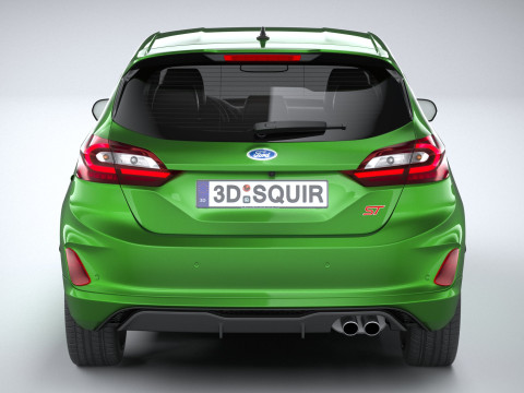 Fiesta ST 3-door 2022 3Dモデル