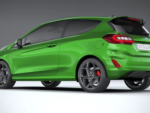 Fiesta ST 3-door 2022 3D Model