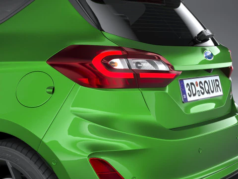 Fiesta ST 3-door 2022 3D Model