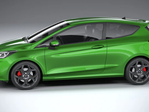 Fiesta ST 3-door 2022 3D Model