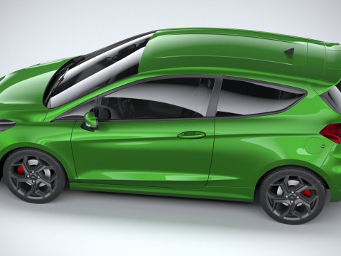Fiesta ST 3-door 2022 3Dモデル