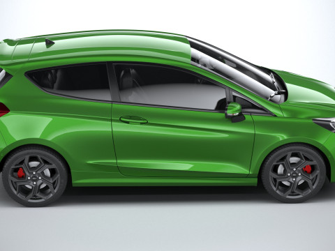 Fiesta ST 3-door 2022 3Dモデル