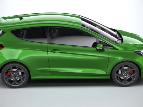 Fiesta ST 3-door 2022 3D Model